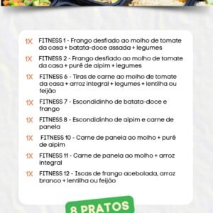 Kit Fitness 1 - 8 Pratos
