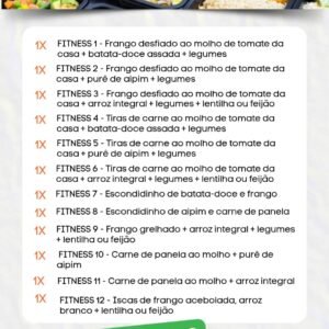 Kit Fitness 2 - 12 Pratos